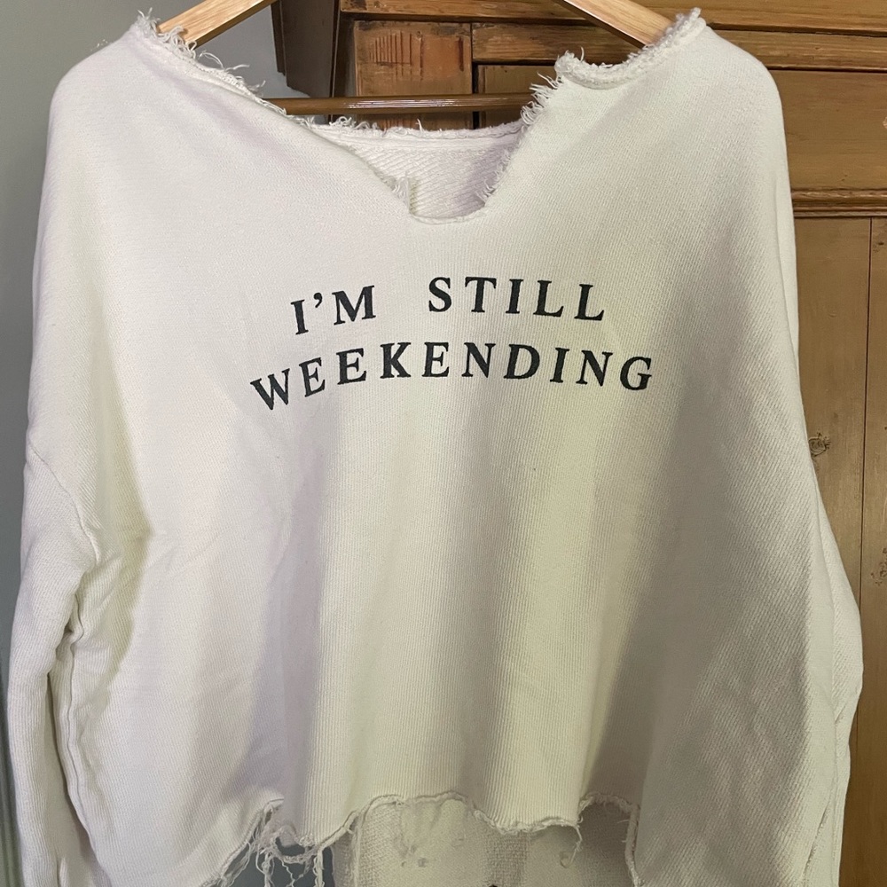 WILDFOX distressed sweatshirt